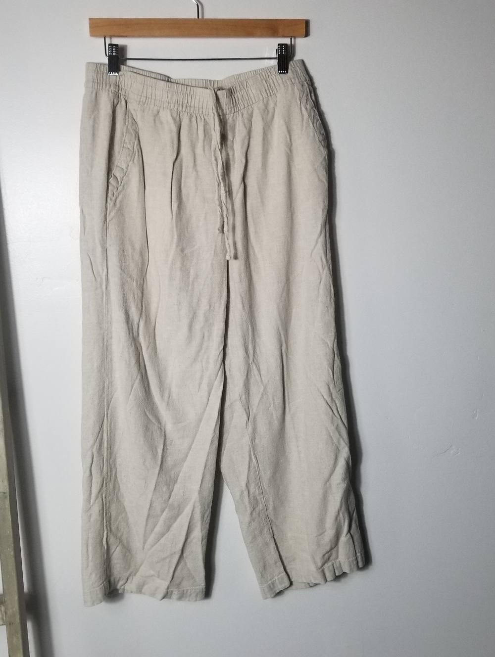 OLD NAVY WOMEN'S PART LINEN PANTS SIZE MEDIUM
